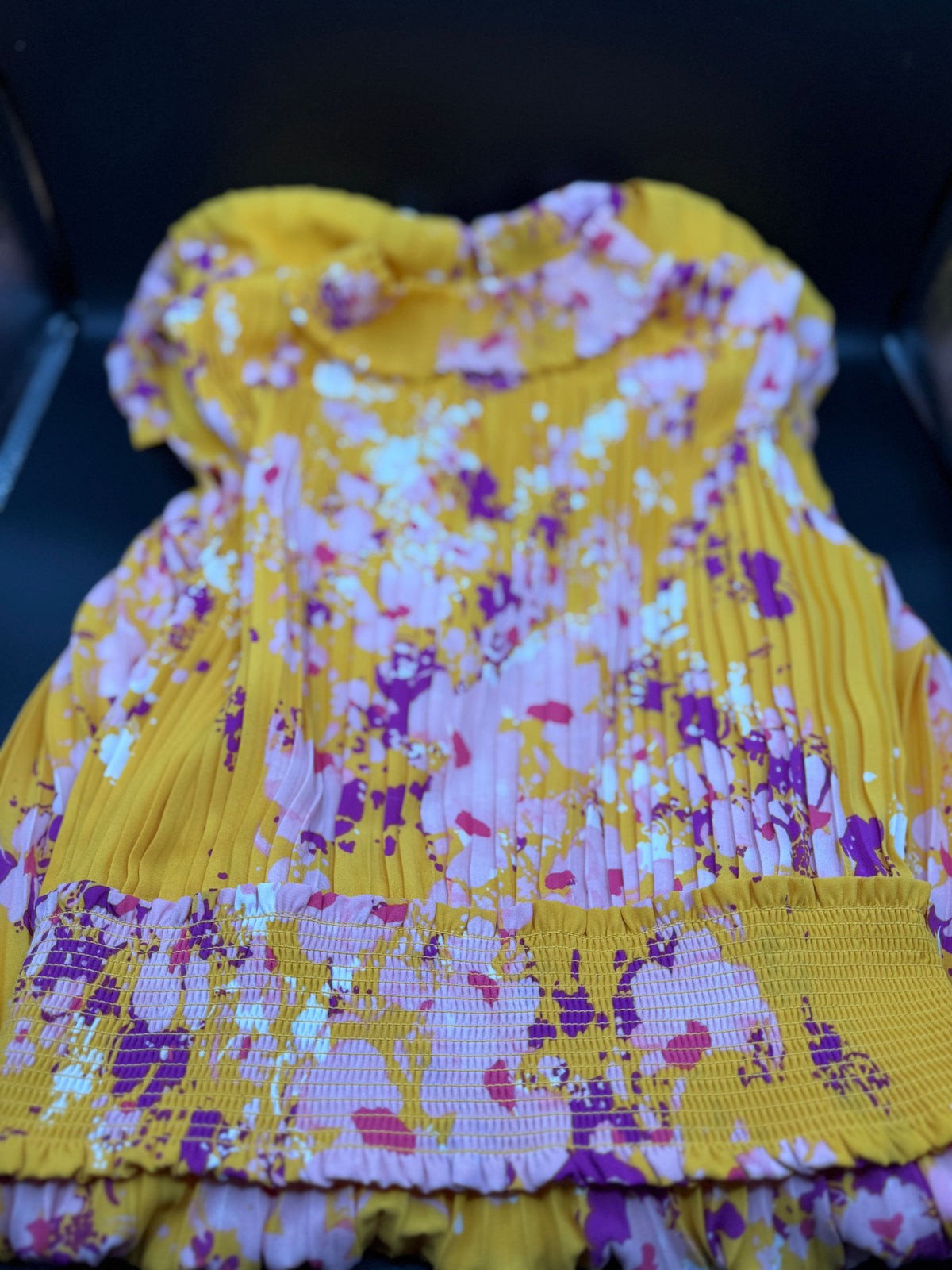 Nanette Yellow Floral Print Dress - Image 7