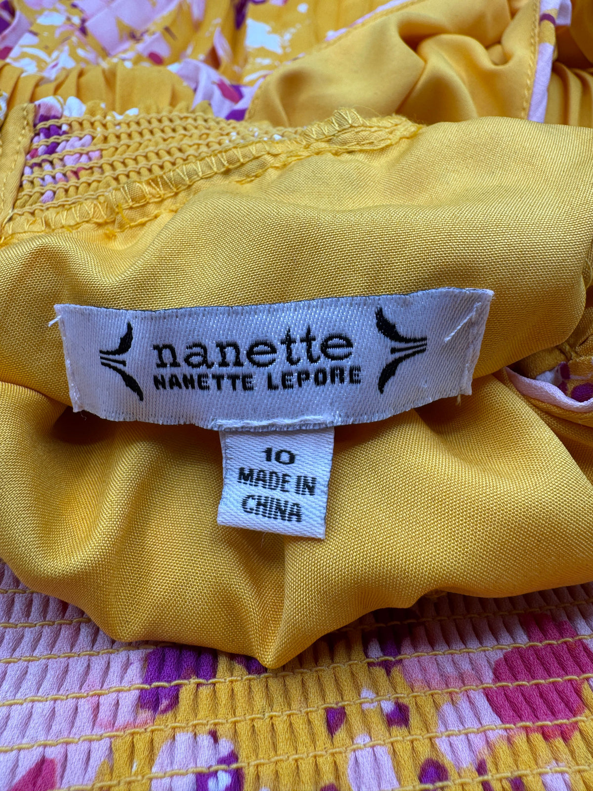 Nanette Yellow Floral Print Dress - Image 8