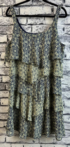 Robbie Bee Tiered Navy & Ivory Dress - Image 1