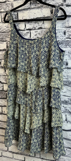 Robbie Bee Tiered Navy & Ivory Dress - Image 3