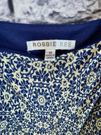 Robbie Bee Tiered Navy & Ivory Dress - Image 5