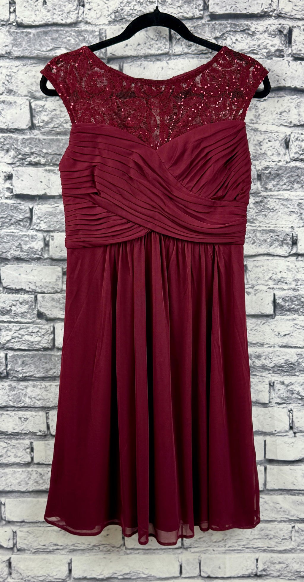 Scarlett Burgundy Dress - Image 1