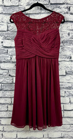 Scarlett Burgundy Dress - Image 1