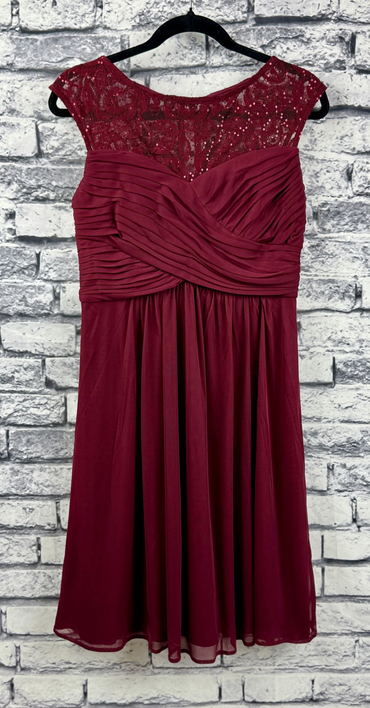 Scarlett Burgundy Dress - Image 1