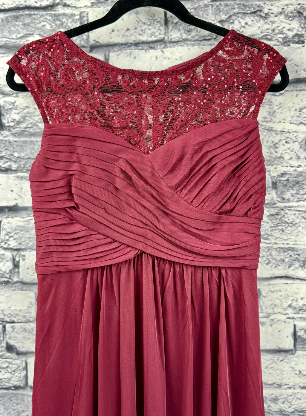 Scarlett Burgundy Dress - Image 3