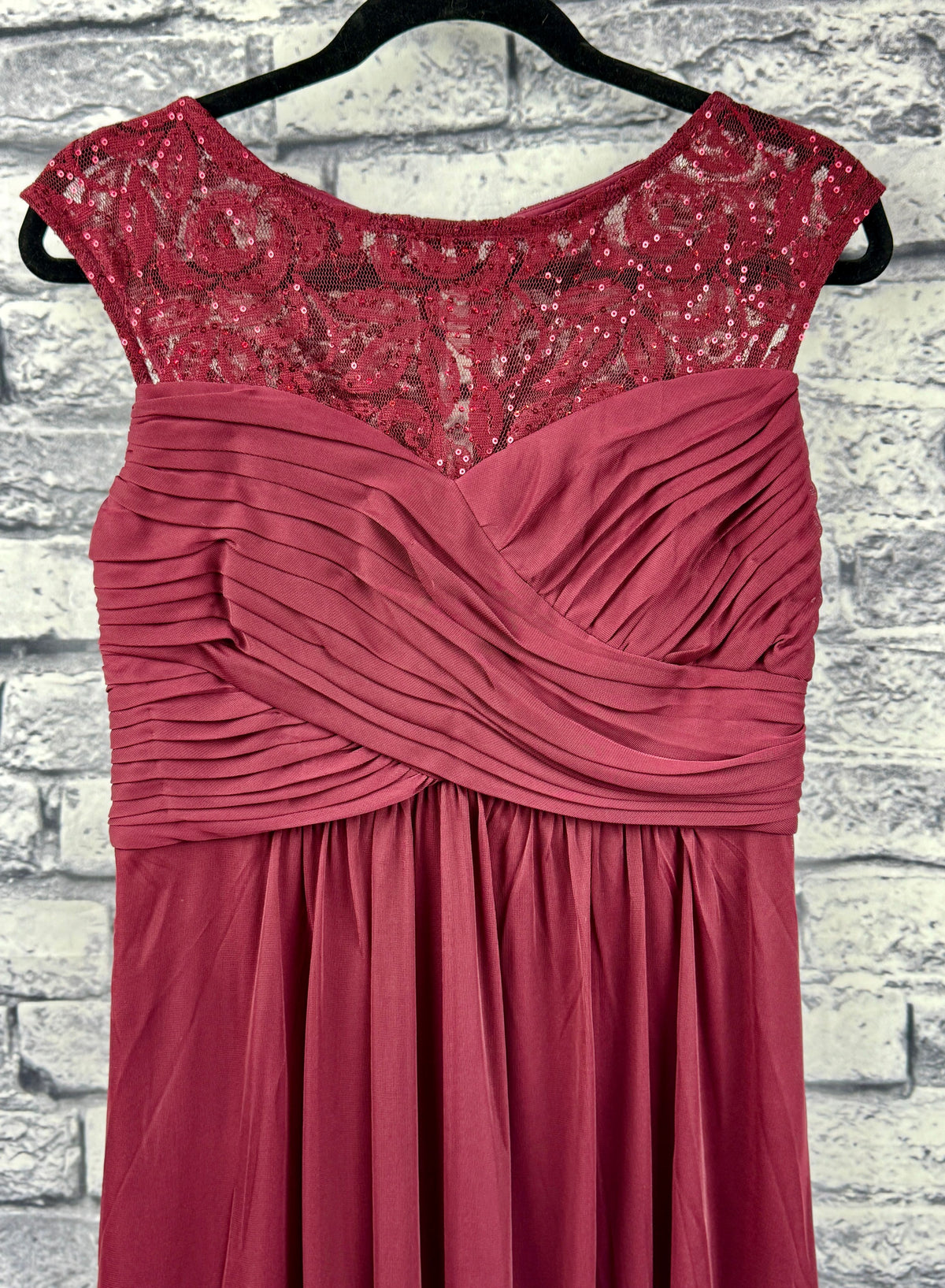 Scarlett Burgundy Dress - Image 3