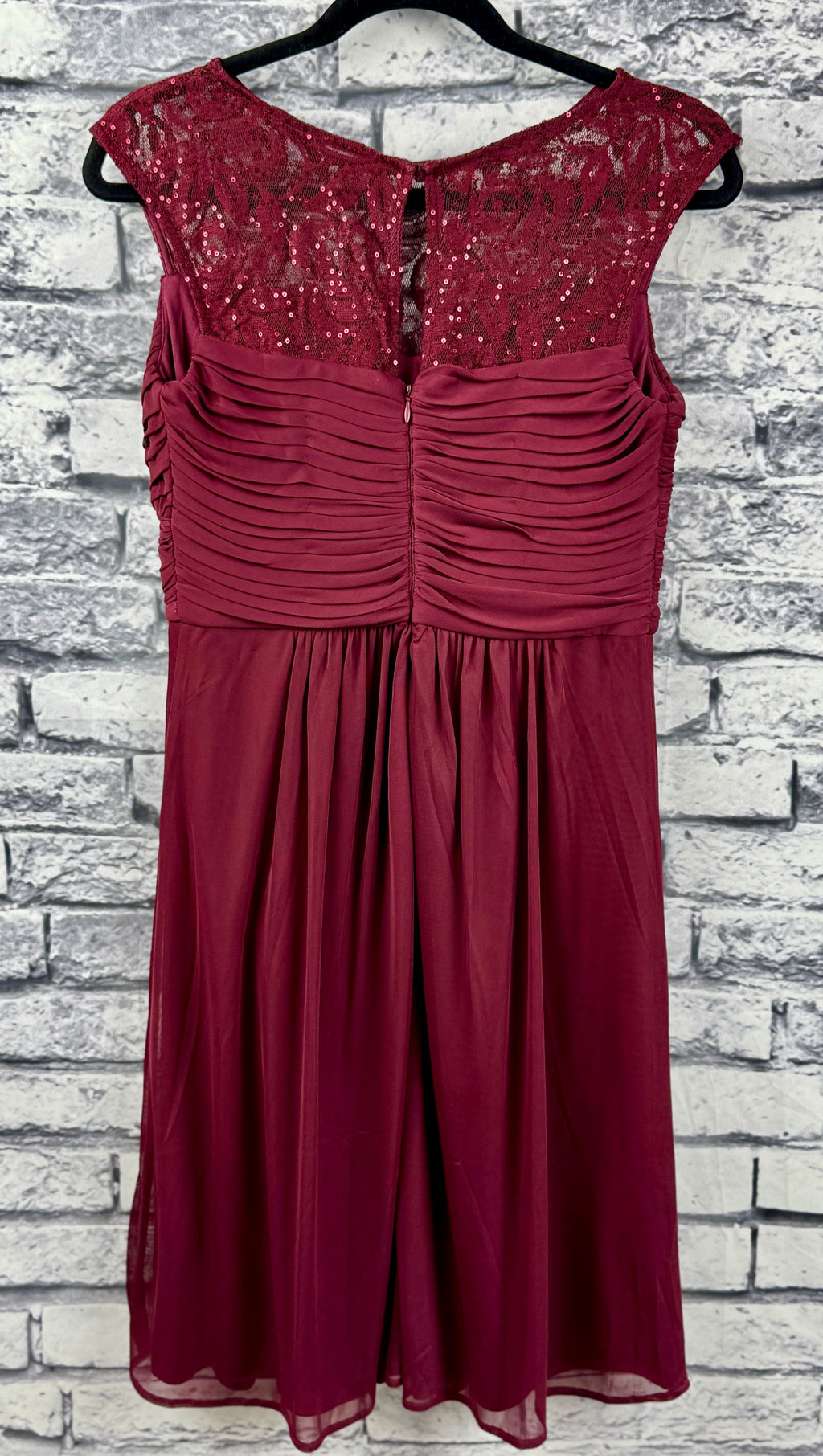 Scarlett Burgundy Dress - Image 6
