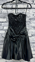 VTG 80's Scarlett Nite Blk Dress - Image 1