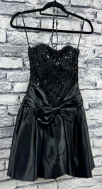 VTG 80's Scarlett Nite Blk Dress - Image 2