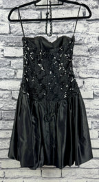 VTG 80's Scarlett Nite Blk Dress - Image 4