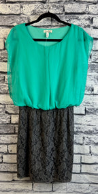 Speechless Green & Gray Dress - Image 1