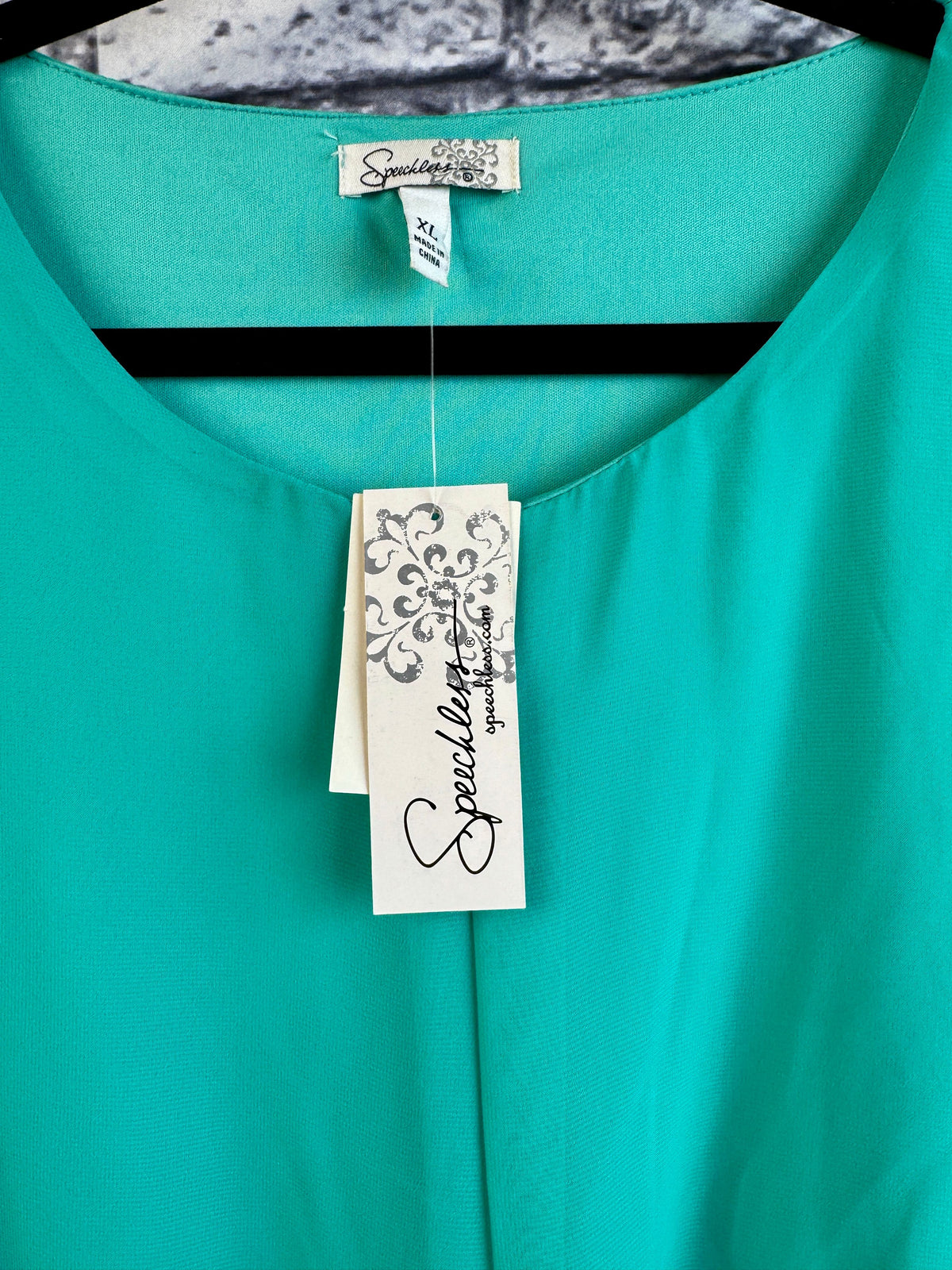 Speechless Green & Gray Dress - Image 5