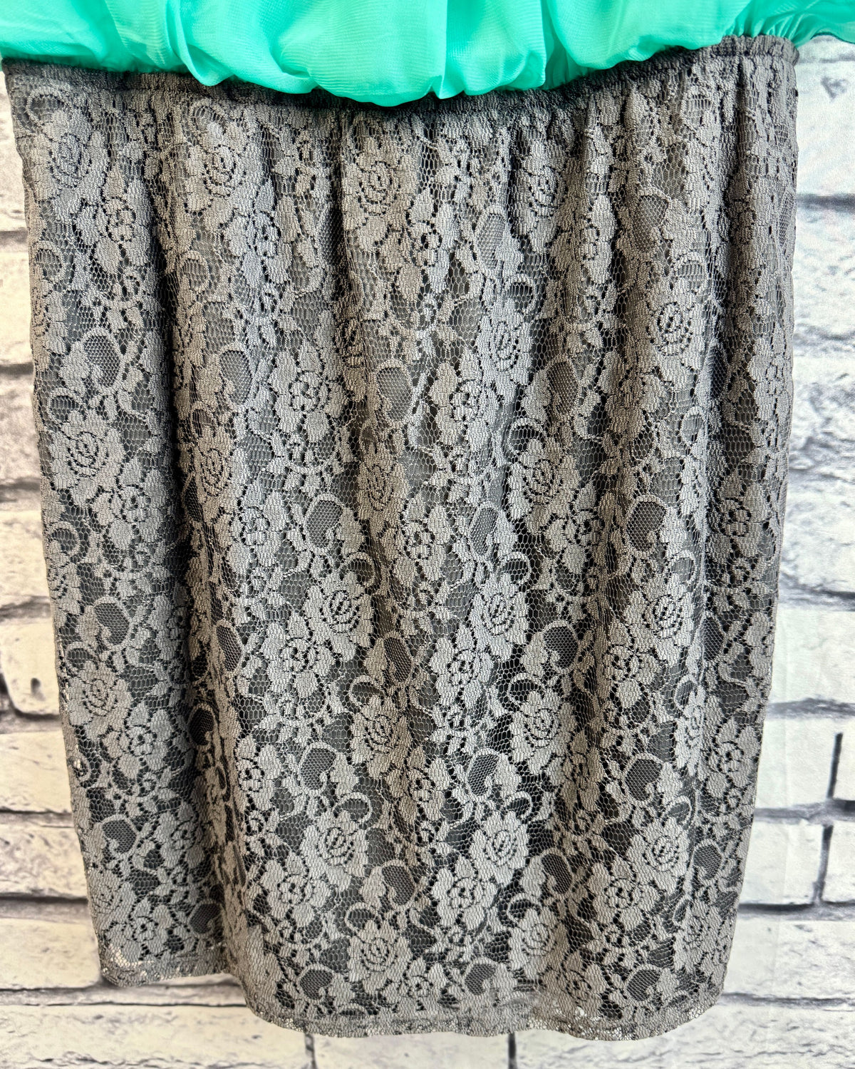 Speechless Green & Gray Dress - Image 6