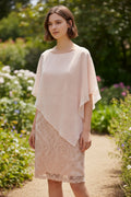 Studio One NY Peach Cape Dress - Image 1