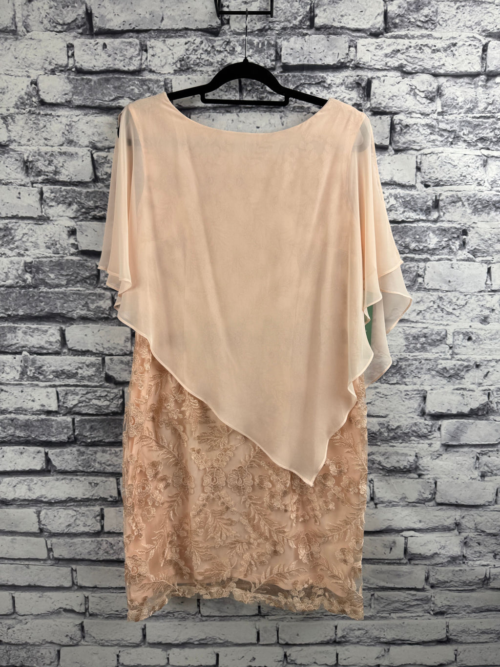 Studio One NY Peach Cape Dress - Image 2