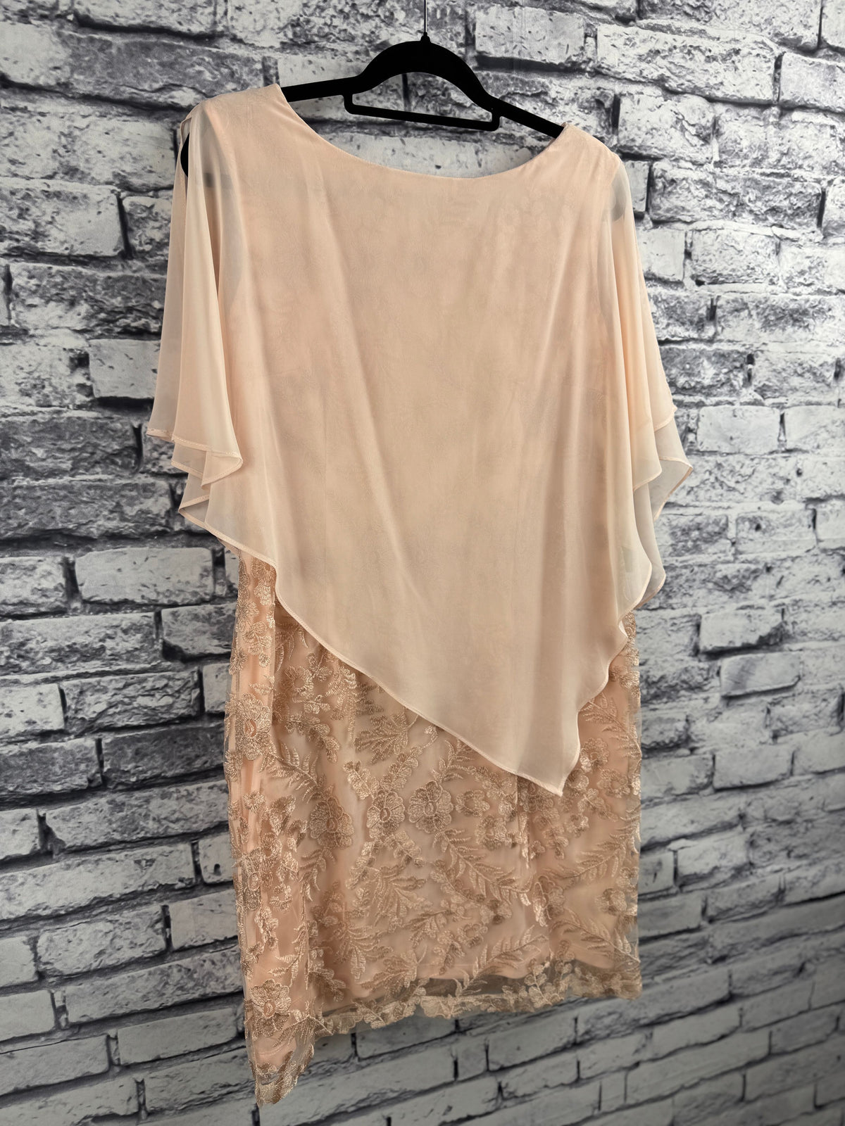 Studio One NY Peach Cape Dress - Image 3