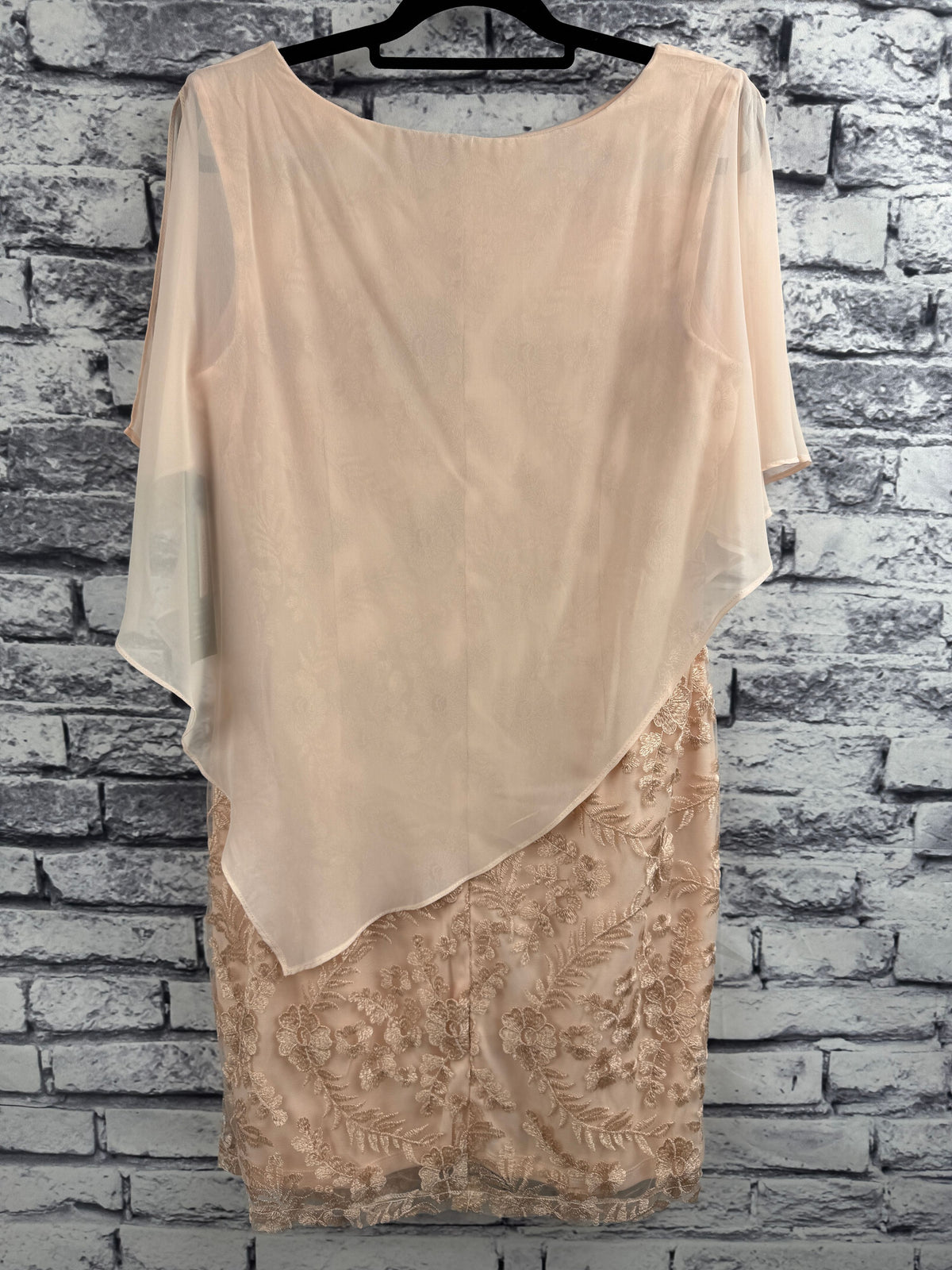 Studio One NY Peach Cape Dress - Image 4