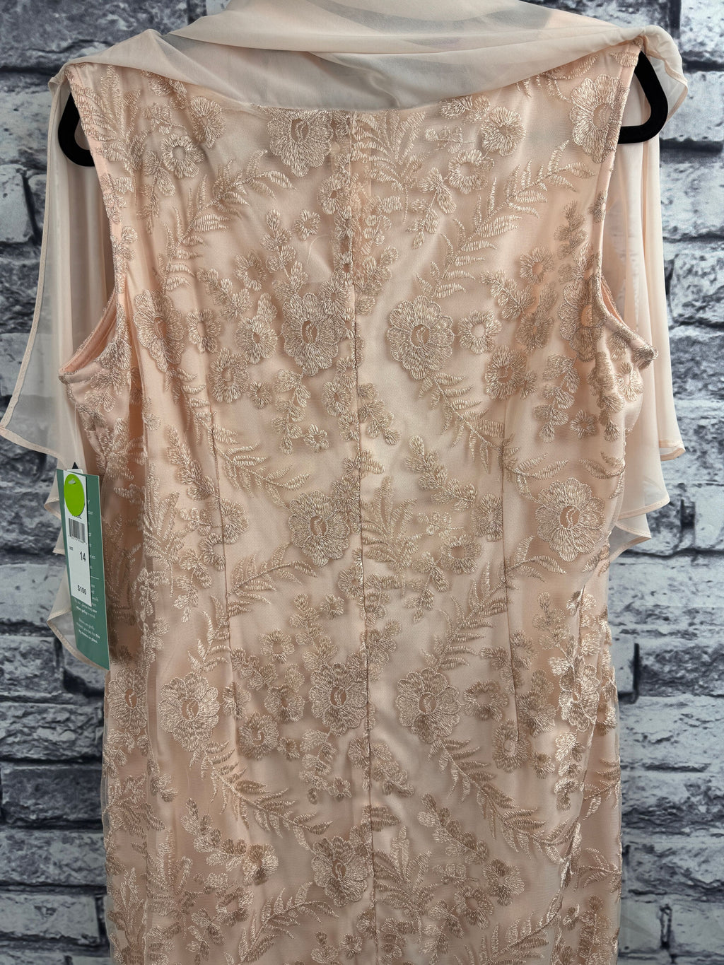 Studio One NY Peach Cape Dress - Image 5
