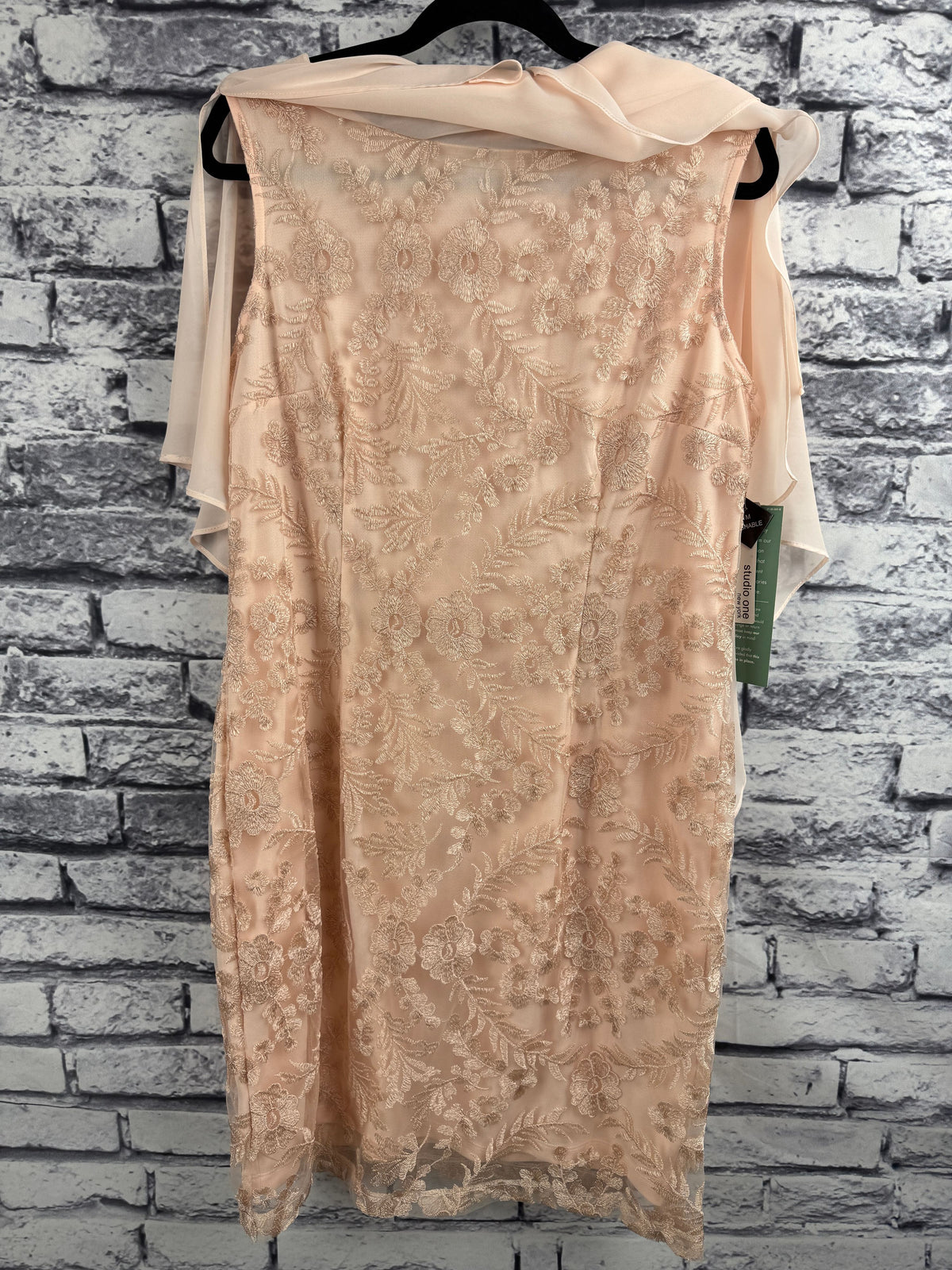 Studio One NY Peach Cape Dress - Image 9