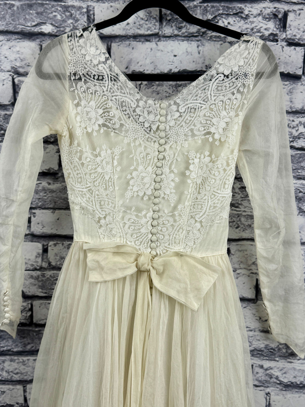 VTG 1950's Wedding Dress - Image 7