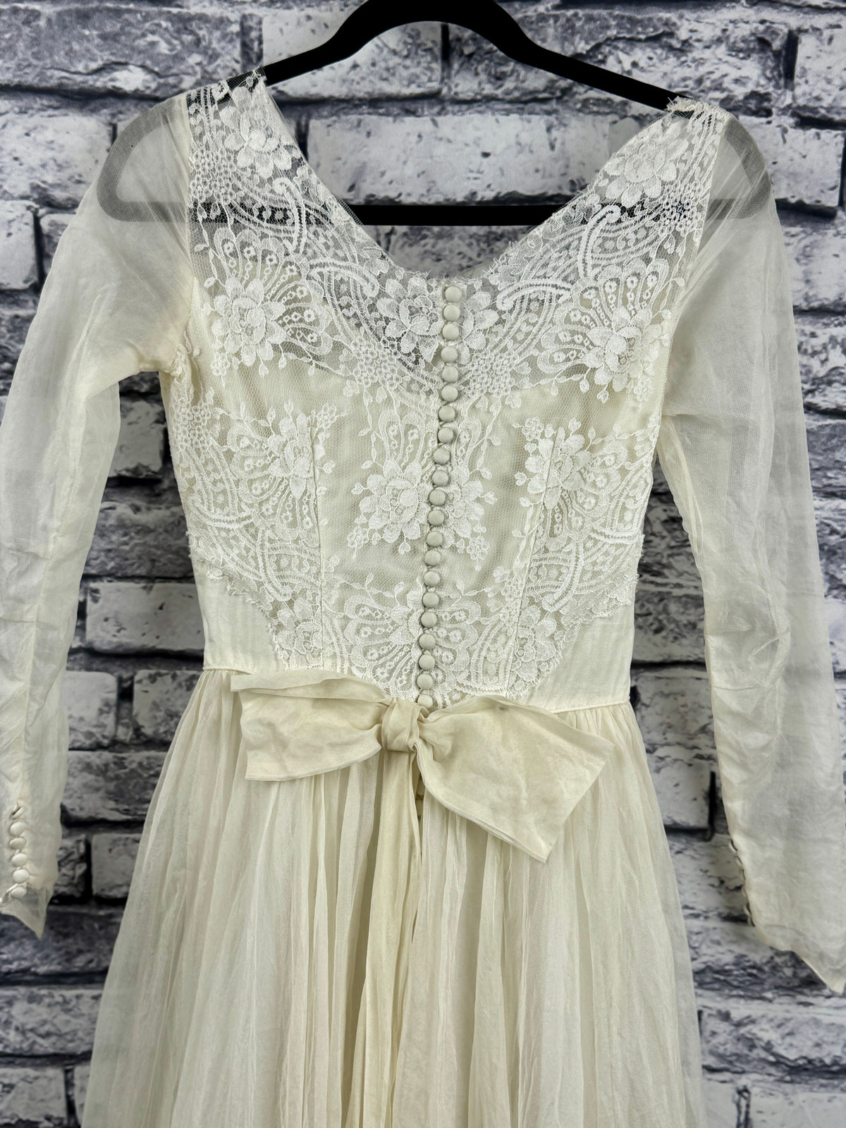 VTG 1950's Wedding Dress - Image 7
