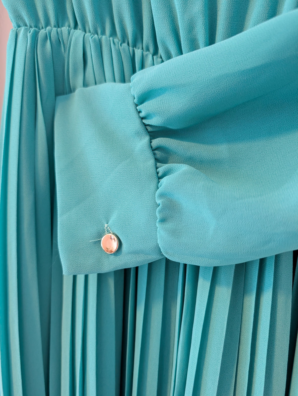 VTG Green Pleated Jumpsuit - Image 11