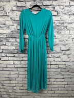 VTG Green Pleated Jumpsuit - Image 2