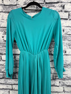 VTG Green Pleated Jumpsuit - Image 8
