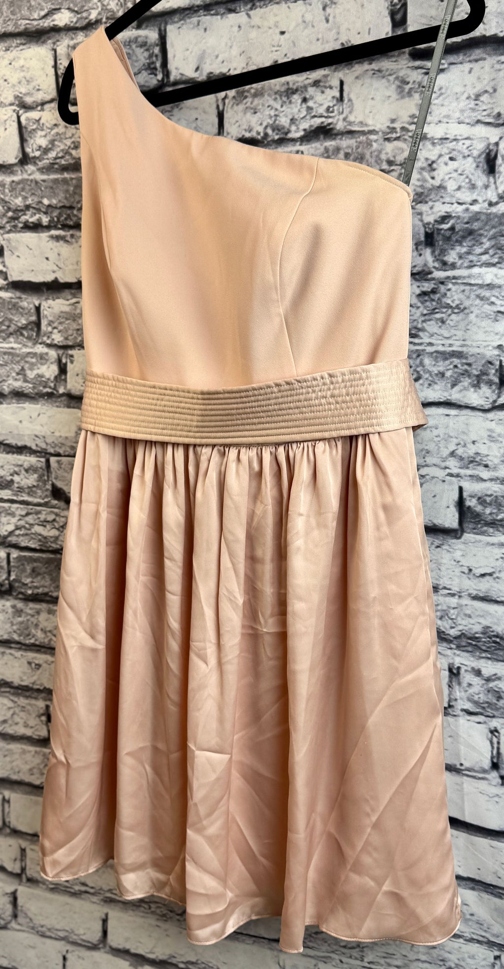 Vera Wang White One Shoulder Dress - Image 3